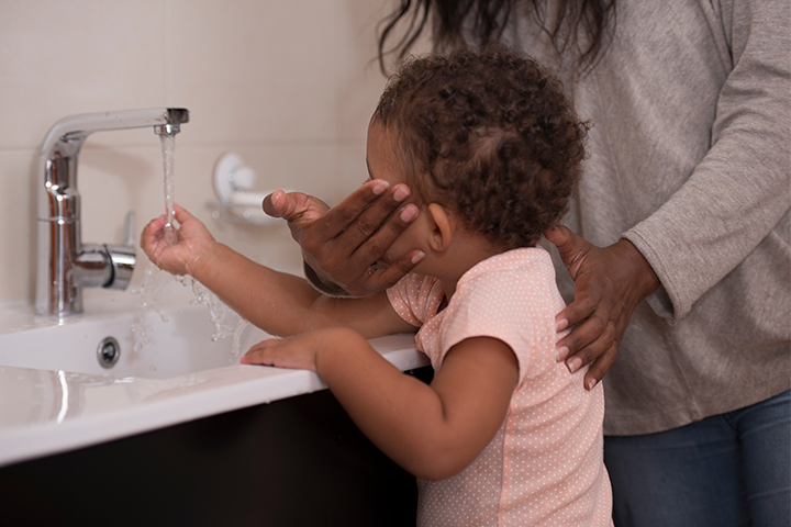 Wash your child's face thoroughly to prevent chalazion