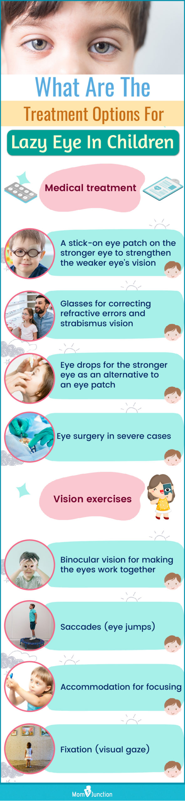 what are the treatment options for lazy eye in children (infographic)