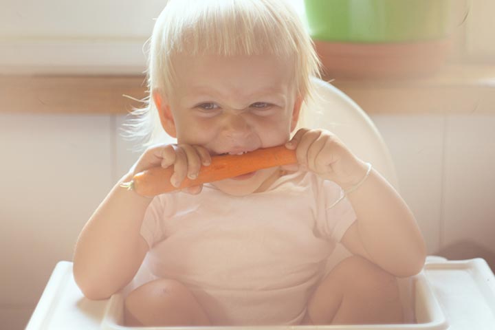 Carrot, a teething food