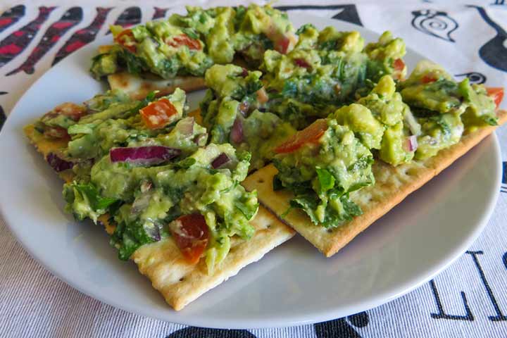 Kid-friendly vegan crackers and guacamole recipes