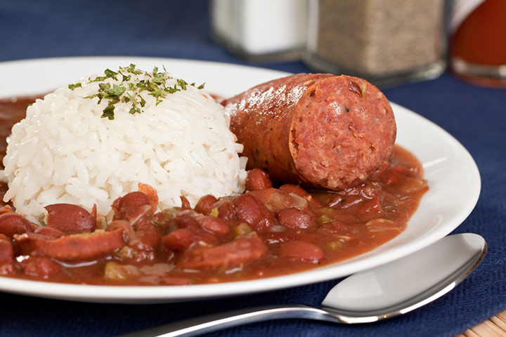 New Orleans Cajun-Style Red Beans And Rice With Sausage, slow cooker recipe for kids