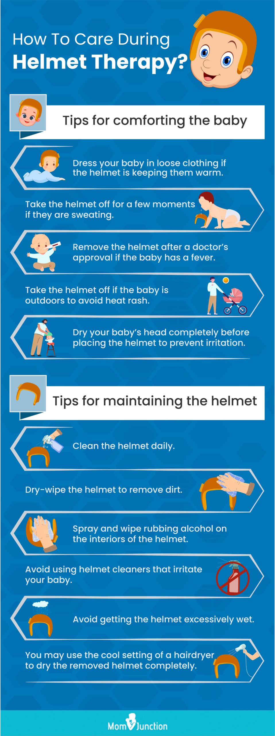 how to care during helmet therapy [infographic]