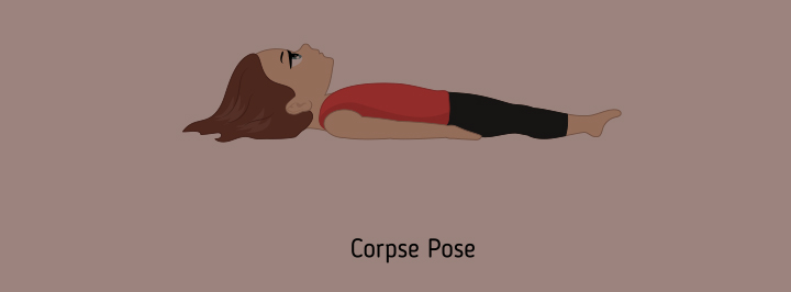 Corpse pose (Savasana) yoga for toddlers