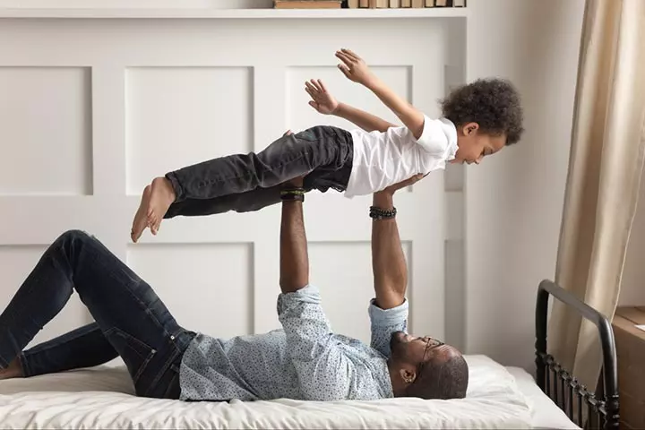 He Must Have Gotten His Height From His Dad