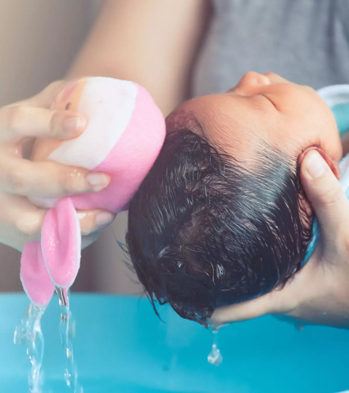 Babies' scalps are still soft, so knowing the correct way to wash hair can help avoid mishaps.