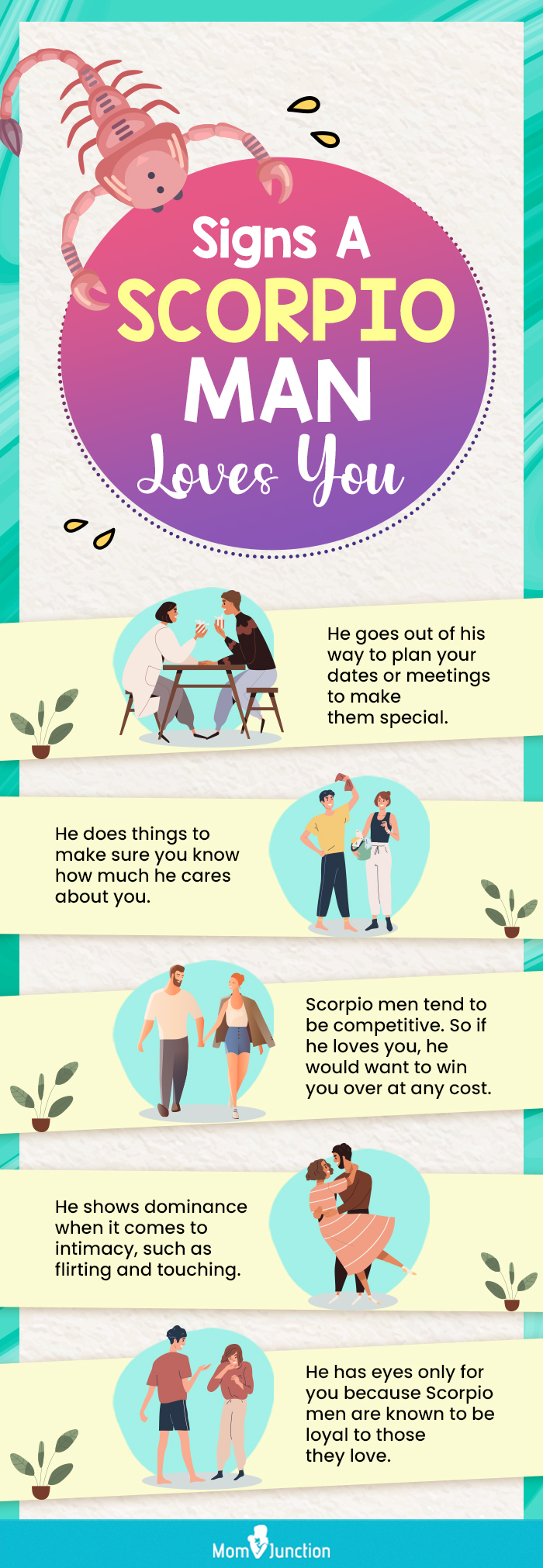 signs a scorpio man loves you (infographic)