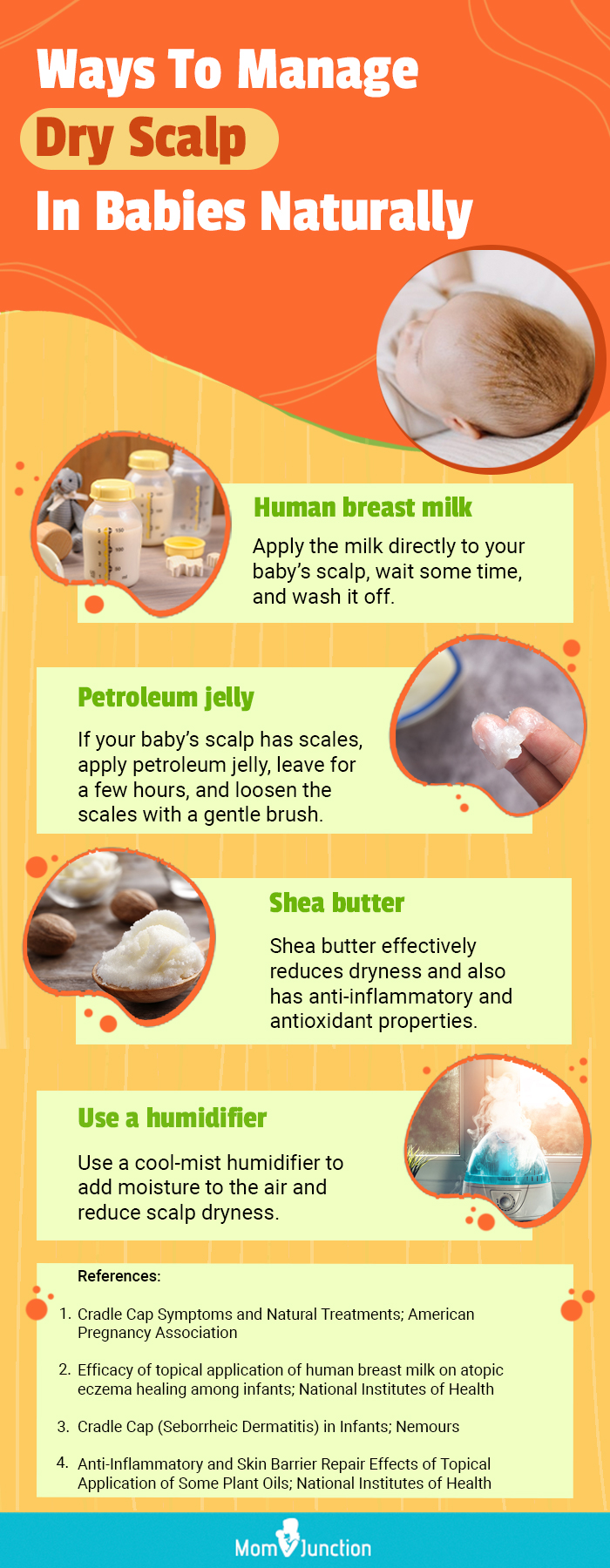 ways to manage dry scalp in babies [infographic]