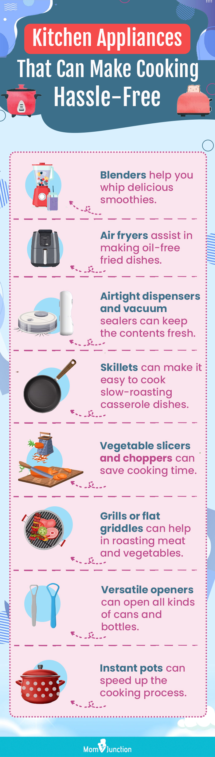 Kitchen Appliances That Can Make Cooking Hassle-Free(infographic)