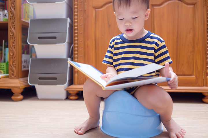 Read books, a potty training game for toddlers