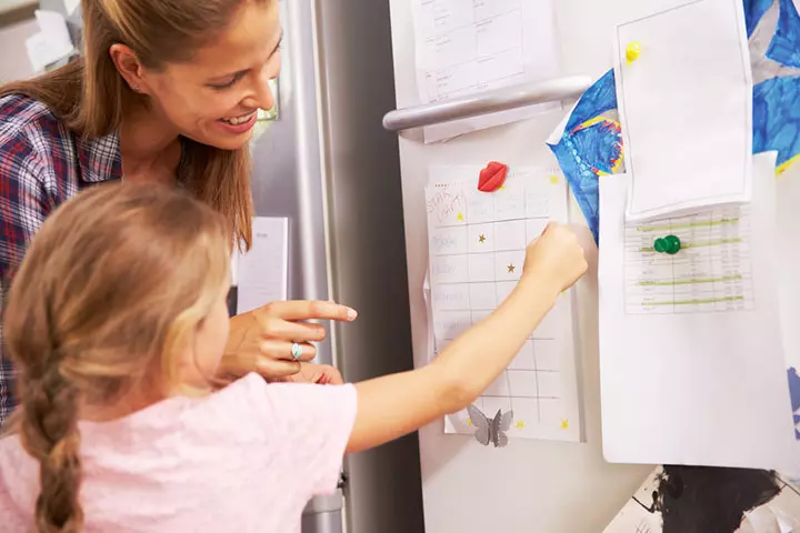 Reward charts can motivate your child to practice good behaviour