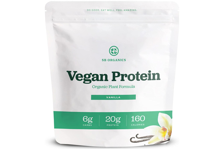 SB Organics Vanilla Vegan Protein Powder