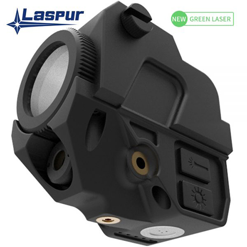 Laspur Tactical Sub Compact Rail Mount Laser Sight With Flashlight