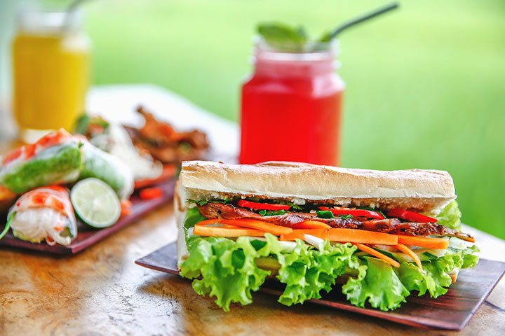 Tempeh Banh Mi cold lunch ideas for kids