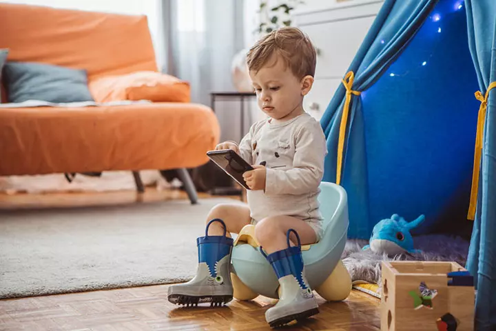 Time the potty, a potty training game for toddlers