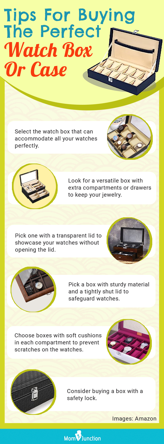 Tips For Buying The Perfect Watch Box Or Case (infographic)