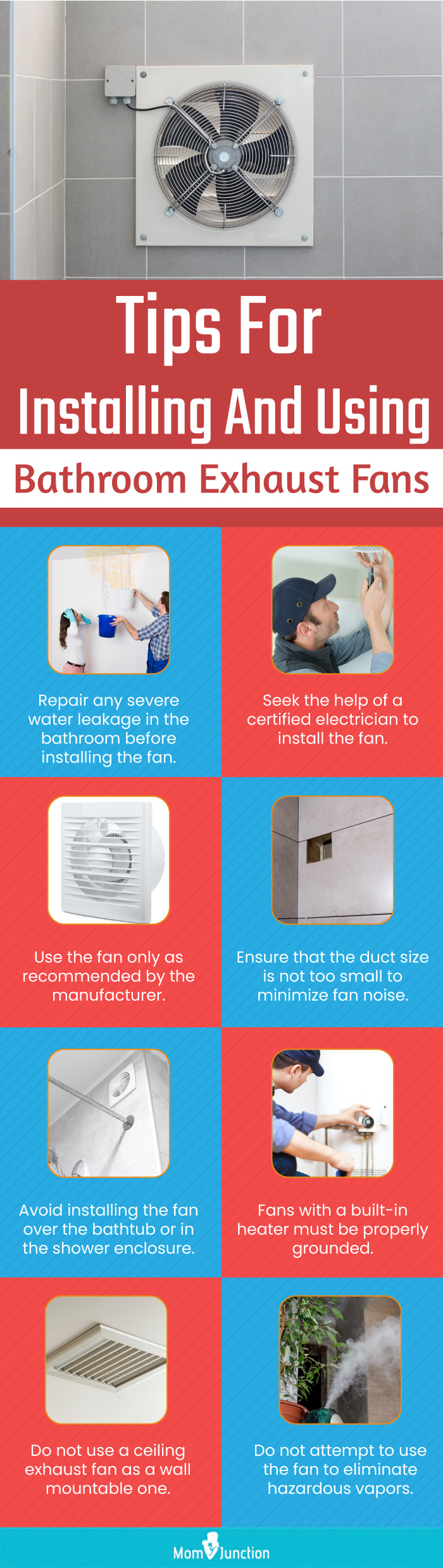Tips For Installing And Using Bathroom Exhaust Fans (infographic)