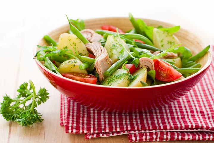 Kid-friendly tuna and potato salad recipe for dinner