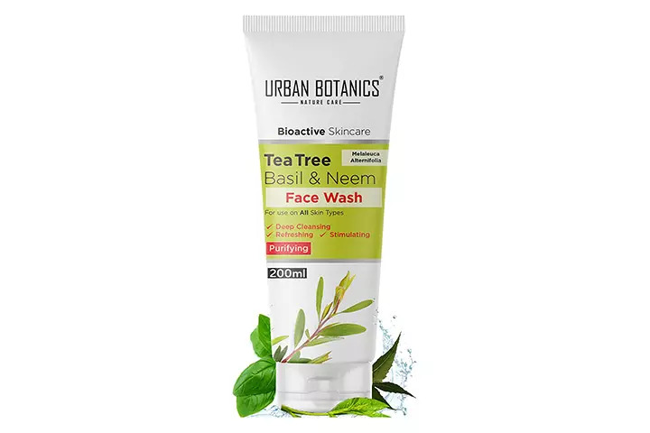 Urban Botanics Bioactive Skincare Tea Tree Basil & Neem Face Wash