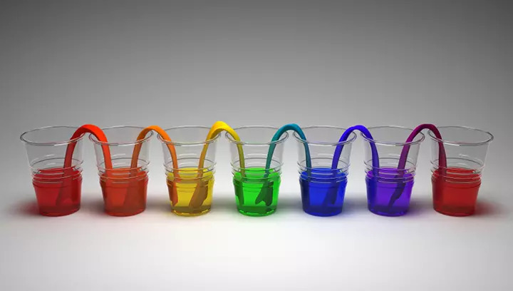 Walking water rainbow experiment for kids