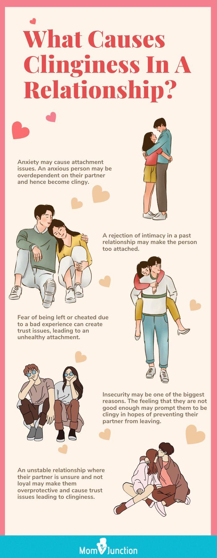 what causes clinginess in a relationship (infographic)