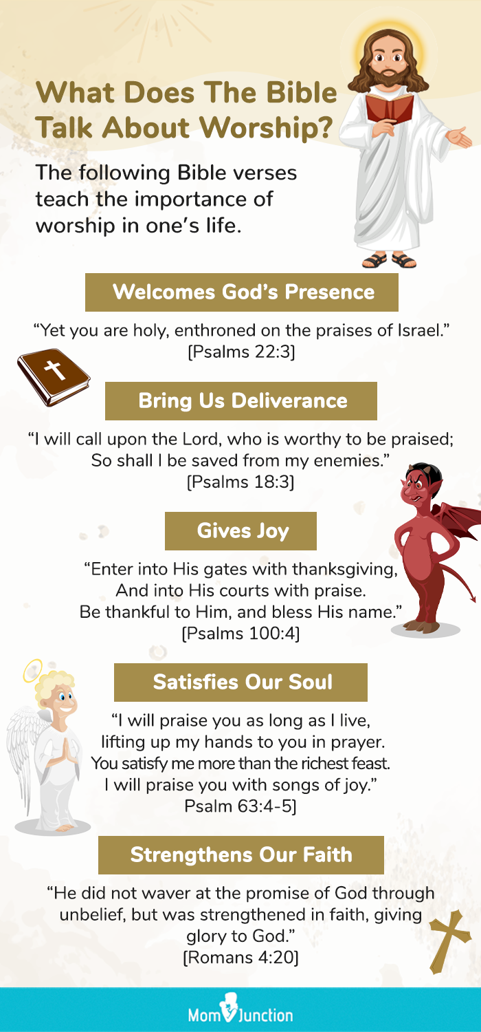 what does the bible talk about worship (infographic)