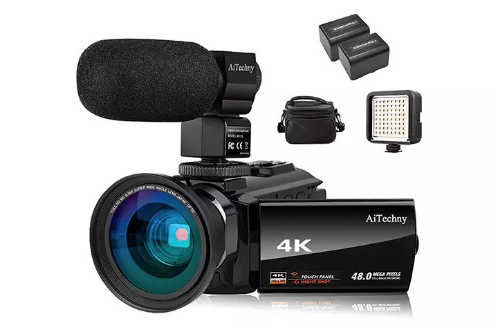 AiTechny Ultra HD 4K Camcorder