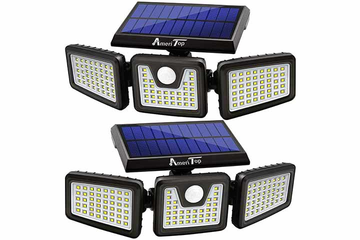 Ameri Top Solar Powered Three Head LED Cordless Lights