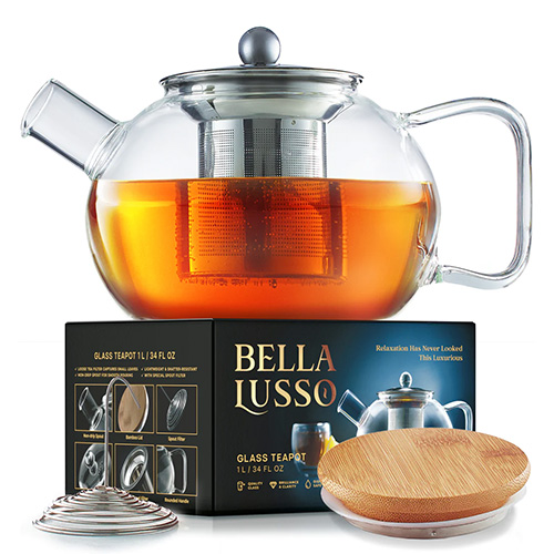 Bella Lusso Glass Teapot