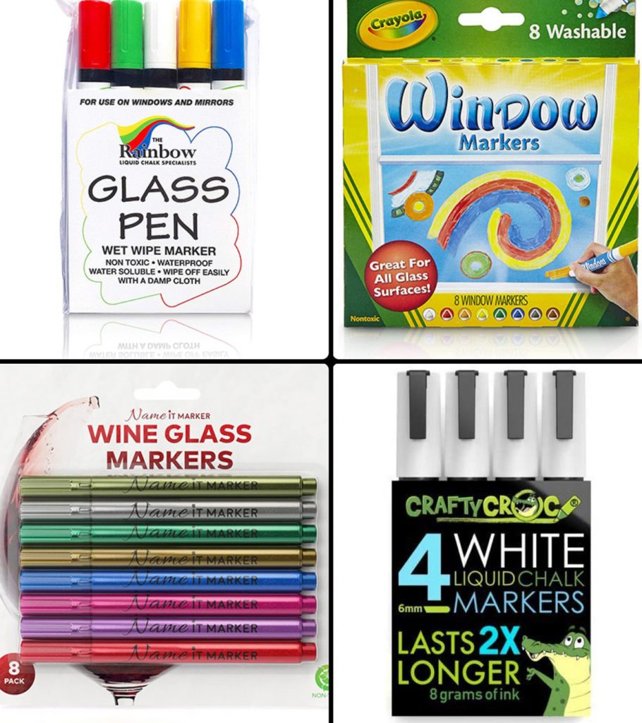 GLASS WET WIPE WITH A DAMP CLOTH USED FOR WRITING WINDOWS LARGE WINDOW PENS 