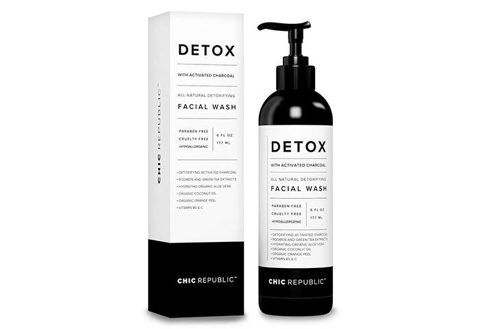 set wet charcoal face wash