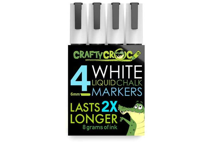 Crafty Croc White Liquid Chalk Markers