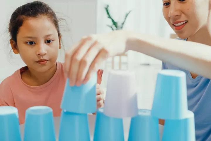 Cup stacking