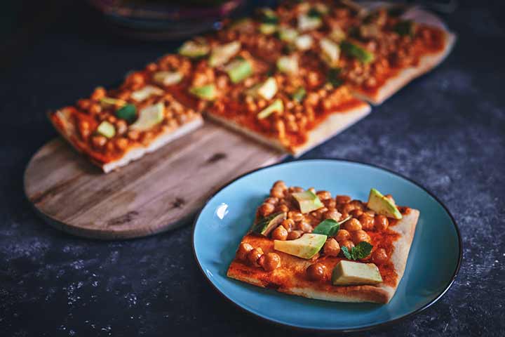 Ethiopian chickpea vegan, Pizza recipe for kids