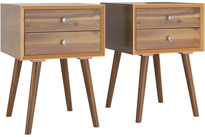 Giantex Wooden Side Tables