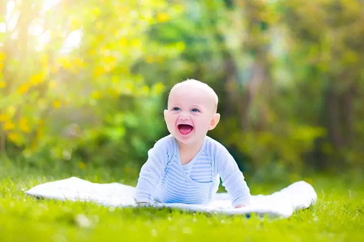 Giving tummy time, outdoor activities for babies