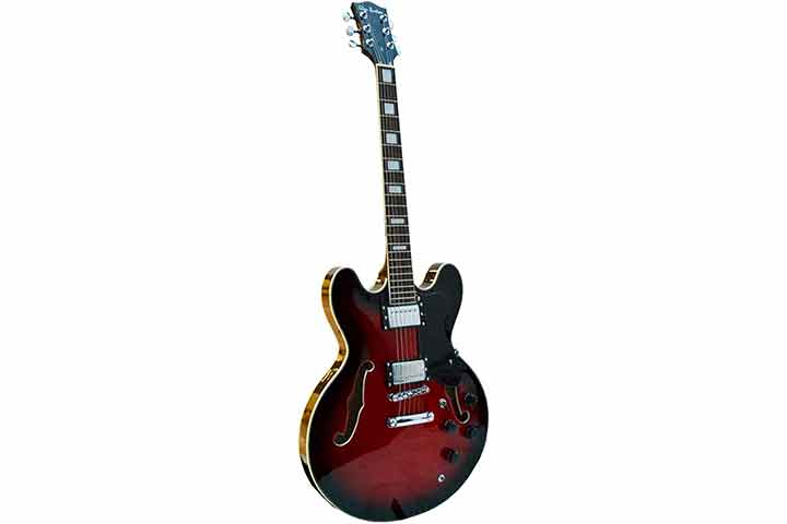Glen Burton GE355-RDS Memphis Semi Hollow Body Electric Guitar