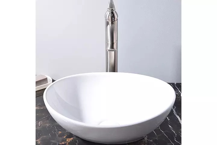 Kingo Home Oval Ceramic Vessel Sink