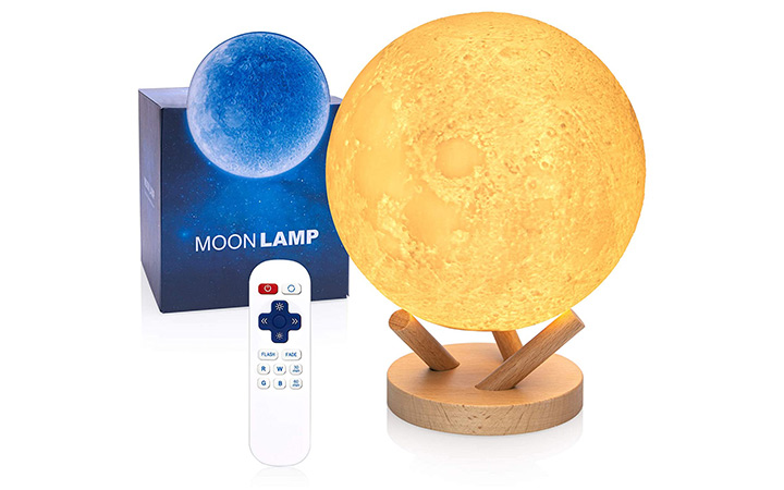 Logrotate Sliding Control Moon Lamp