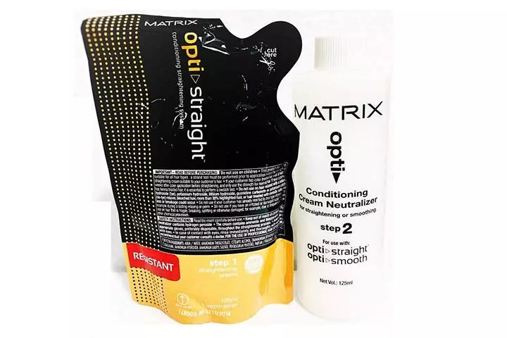 Matrix Opti. Straight Straightening Cream And Neutralizer Resistant
