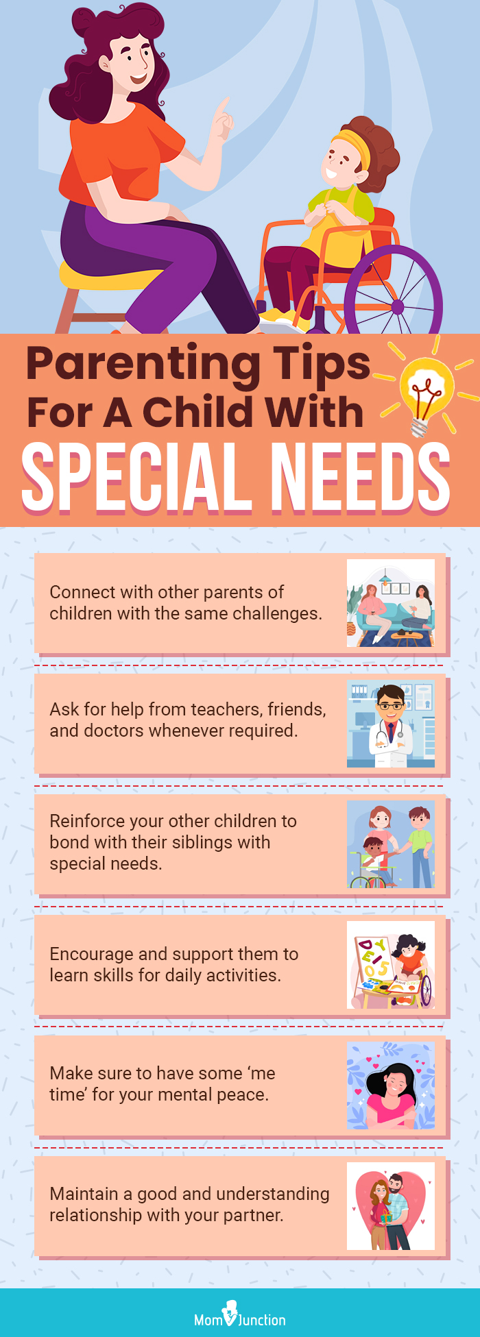 parenting tips for a child with special needs (infographic)