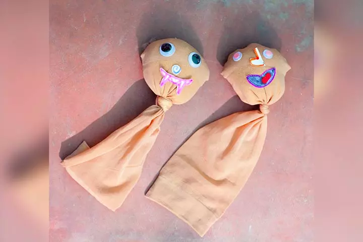 Socks dolls party crafts for kids
