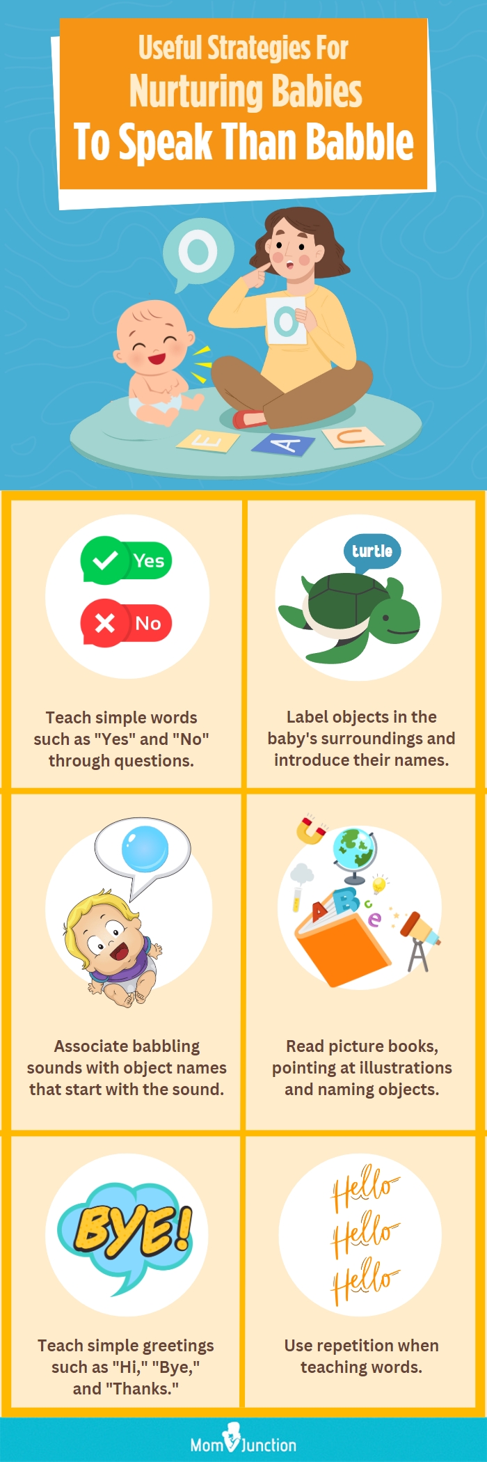 useful strategies for nurturing babies to speak than babble (infographic)