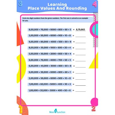Add The Numbers To Understand About Place Value And Rounding