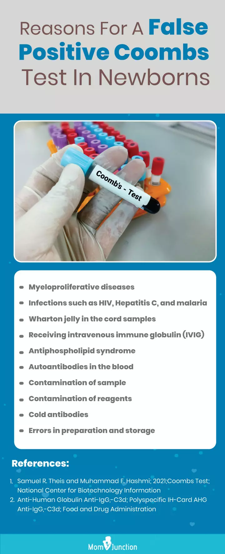 positive coombs newborn (infographic)