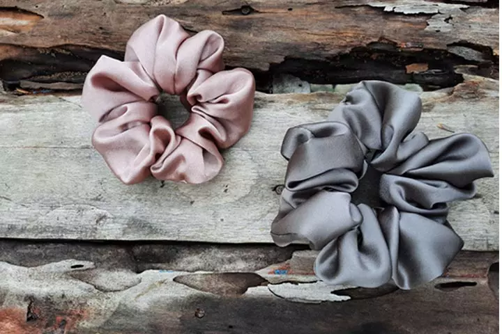 silk scrunchies