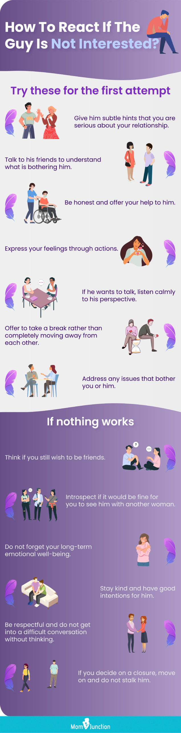 how to react if the guy is not interested [infographic]