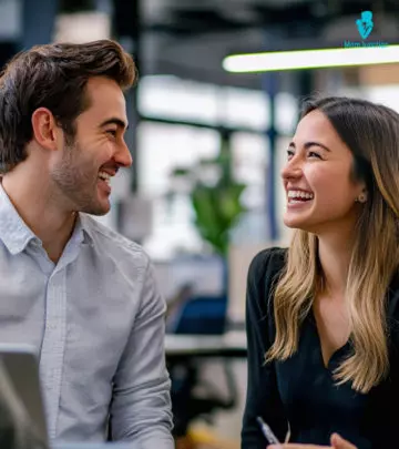 A Couple Asking Dating Questions On A Coffee Date