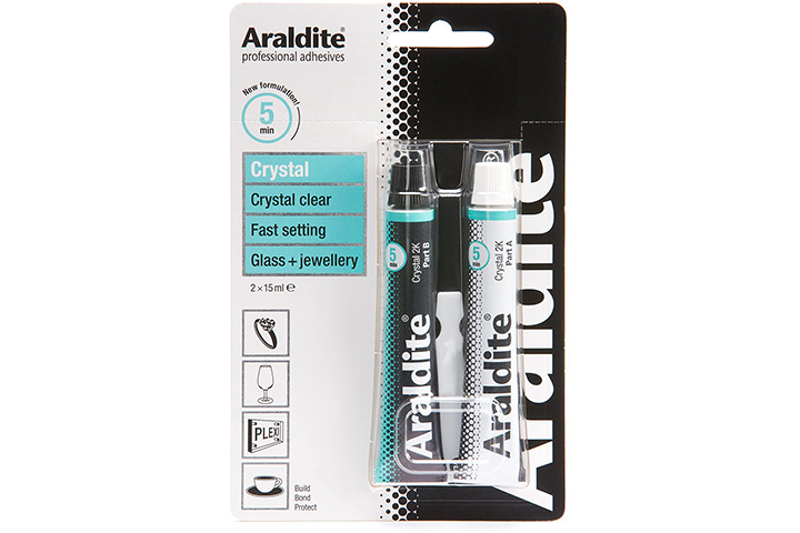 Araldite Clear Epoxy Adhesive For Glass And Jewelry