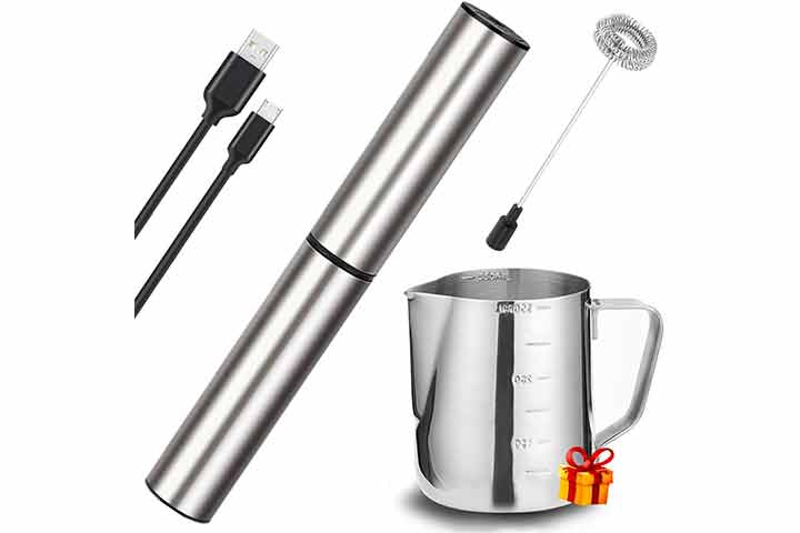 Basecent Rechargeable Handheld Electric Milk Frother
