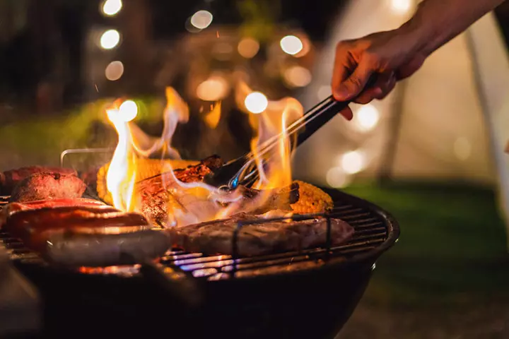 Camp cooking, toddler camping activity